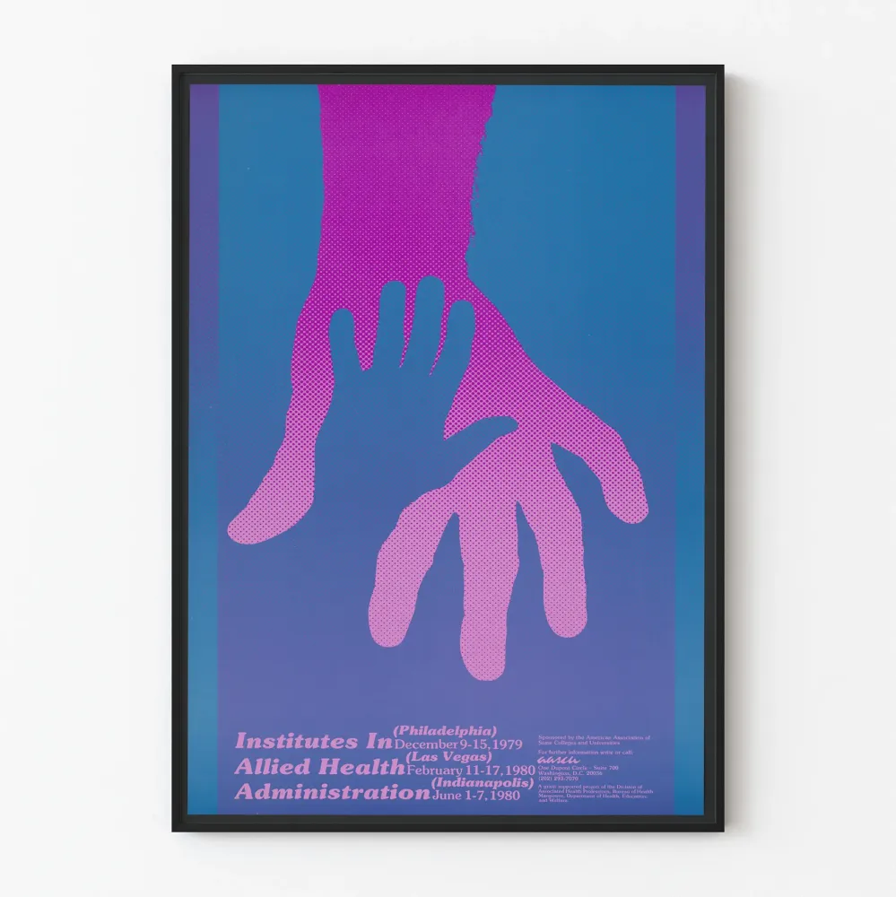 Plakat Vintage Zdrowie i Administracja 1979-1980