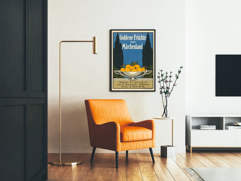 Plakat vintage Złote owoce z krainy bajek