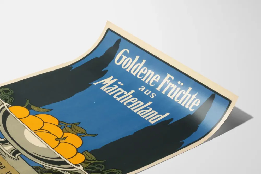 Plakat vintage Złote owoce z krainy bajek
