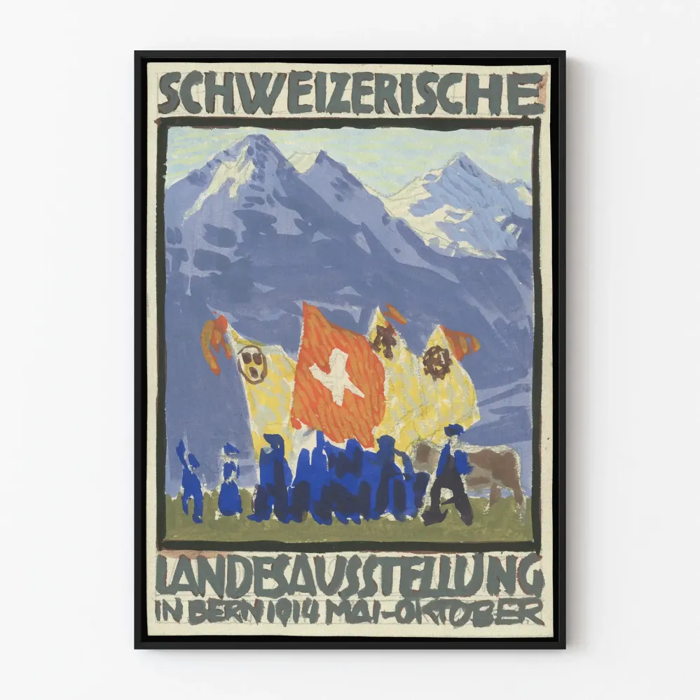 Plakat Wintage Szwajcarska Wystawa Narodowa Berno 1914