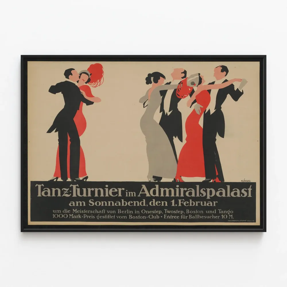 Plakat Wintage Turniej Tańca w Admiralspalast