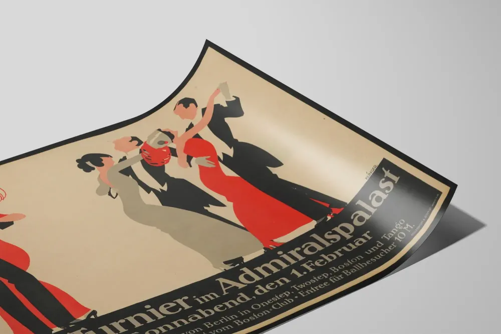 Plakat Wintage Turniej Tańca w Admiralspalast