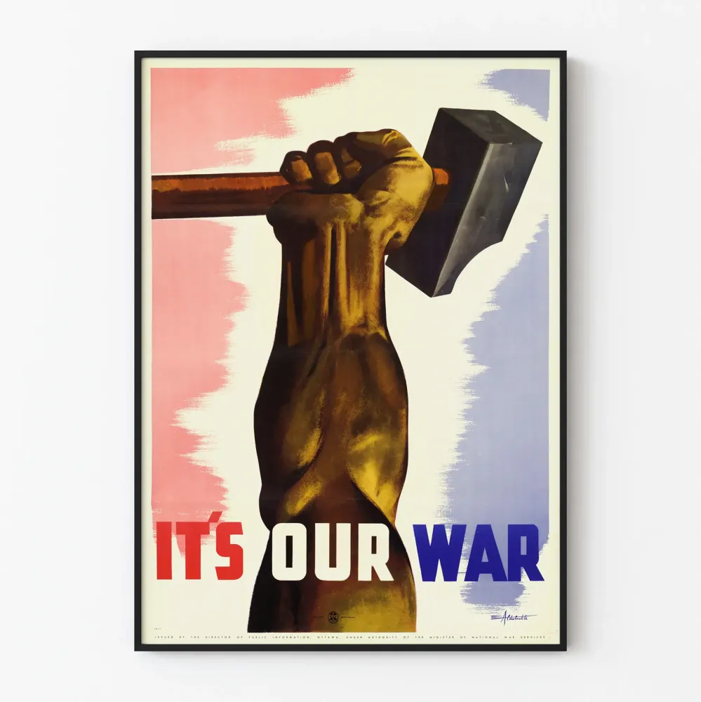 Plakat wojenny To jest nasza wojna - Pięść i Młot