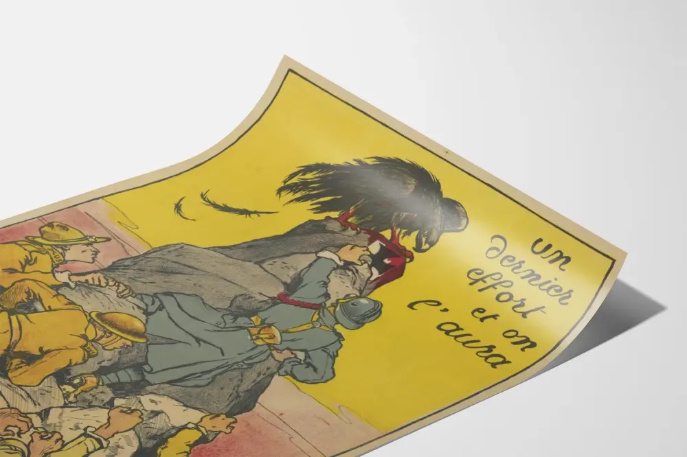 Plakat wojskowy vintage Ostatni wysiłek, osiągniemy to