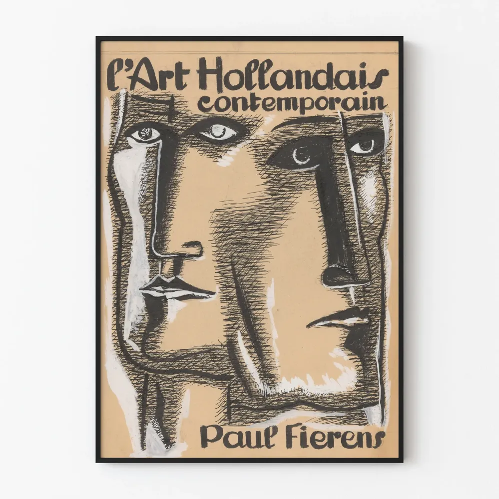 Plakat Współczesnej Sztuki Holenderskiej autorstwa Paula Fierensa