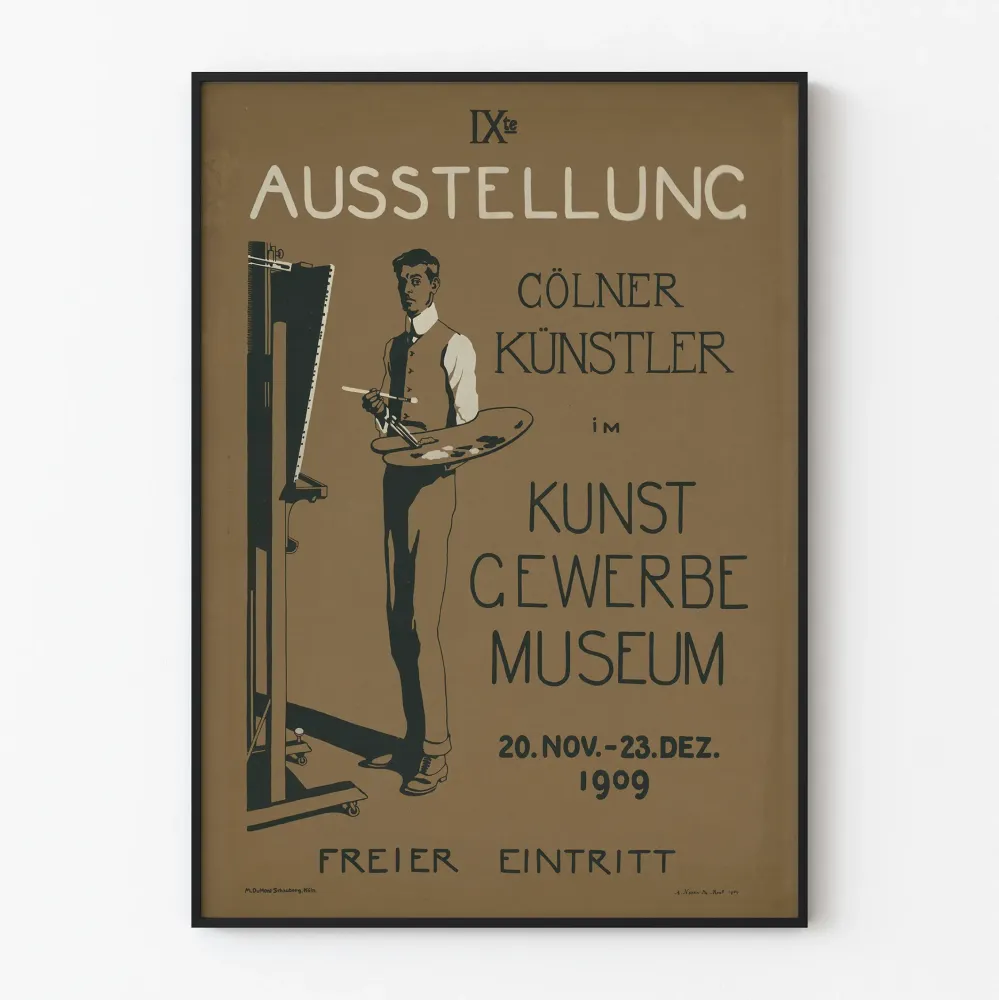 Plakat Wystawa Artystów Kolonii 1909