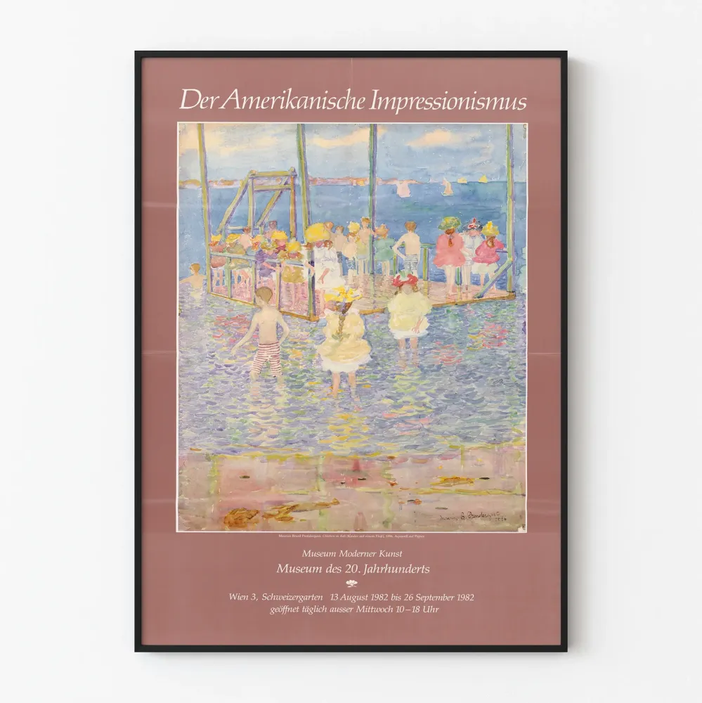 Plakat Wystawa Der Amerikanische Impressionismus - Muzeum Sztuki Współczesnej 1982