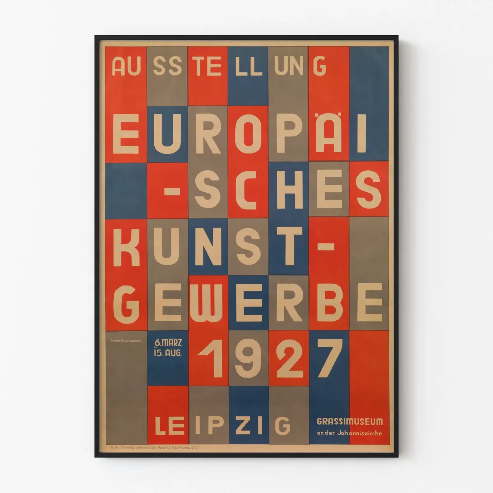Plakat Wystawa Europejska Sztuki i Rzemiosł 1927