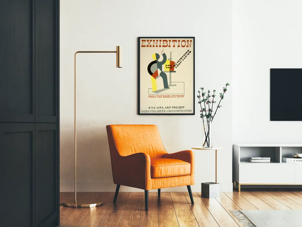 Plakat Wystawa Obrazów Olejnych - Styl Art Nouveau