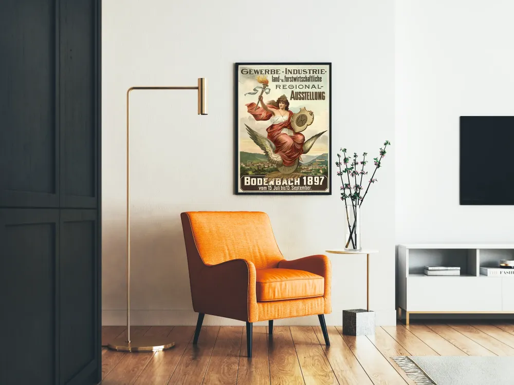 Plakat Wystawa Przemysł i Rolnictwo Bodenbach 1897
