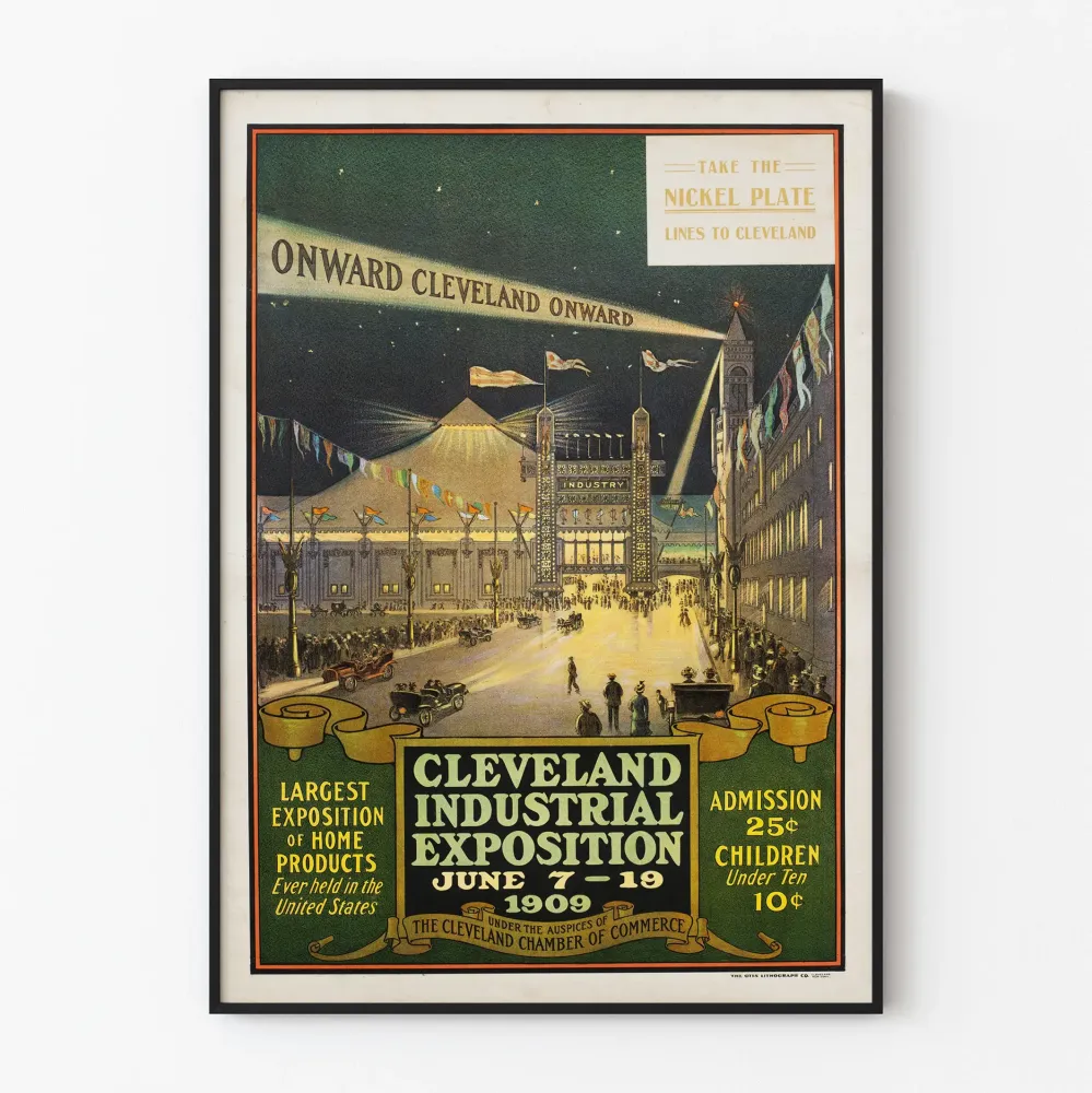 Plakat Wystawa Przemysłowa w Cleveland 1909