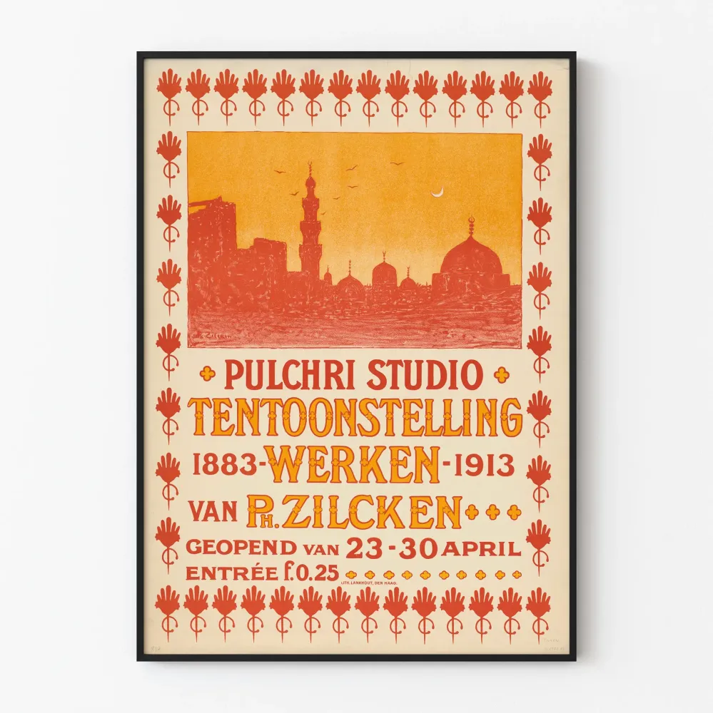 Plakat Wystawa Pulchri Studio Philip Zilcken 1883-1913