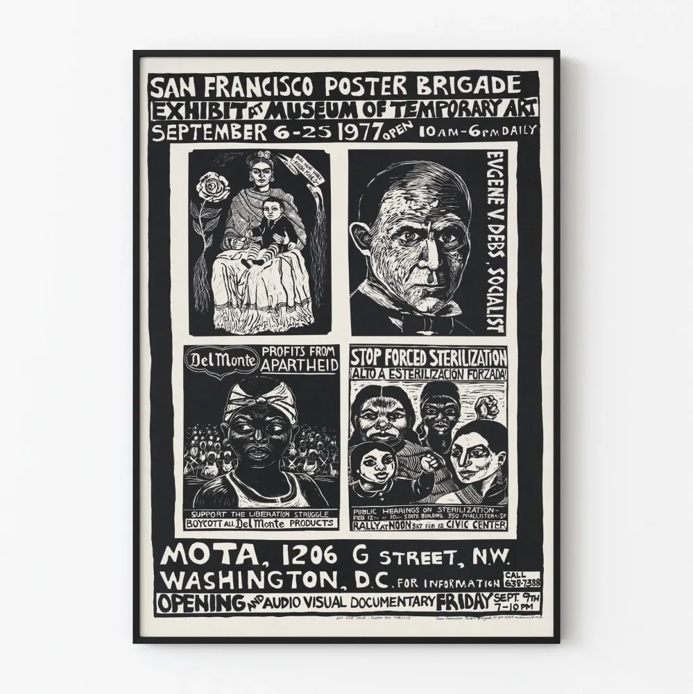 Plakat Wystawa San Francisco Plakat Brygada w Muzeum Sztuki Tymczasowej 1977