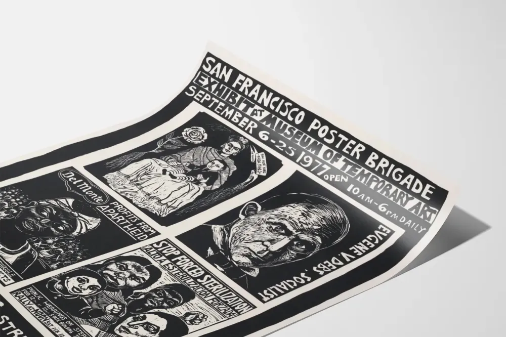 Plakat Wystawa San Francisco Plakat Brygada w Muzeum Sztuki Tymczasowej 1977
