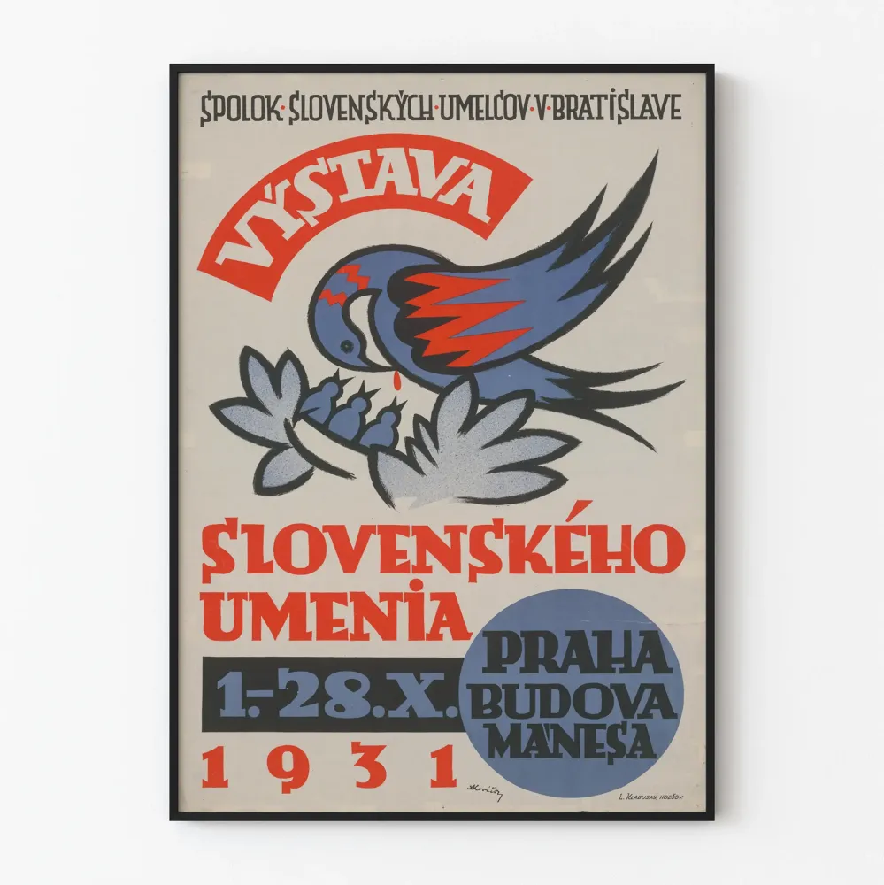 Plakat Wystawa Słowackiej Sztuki 1931