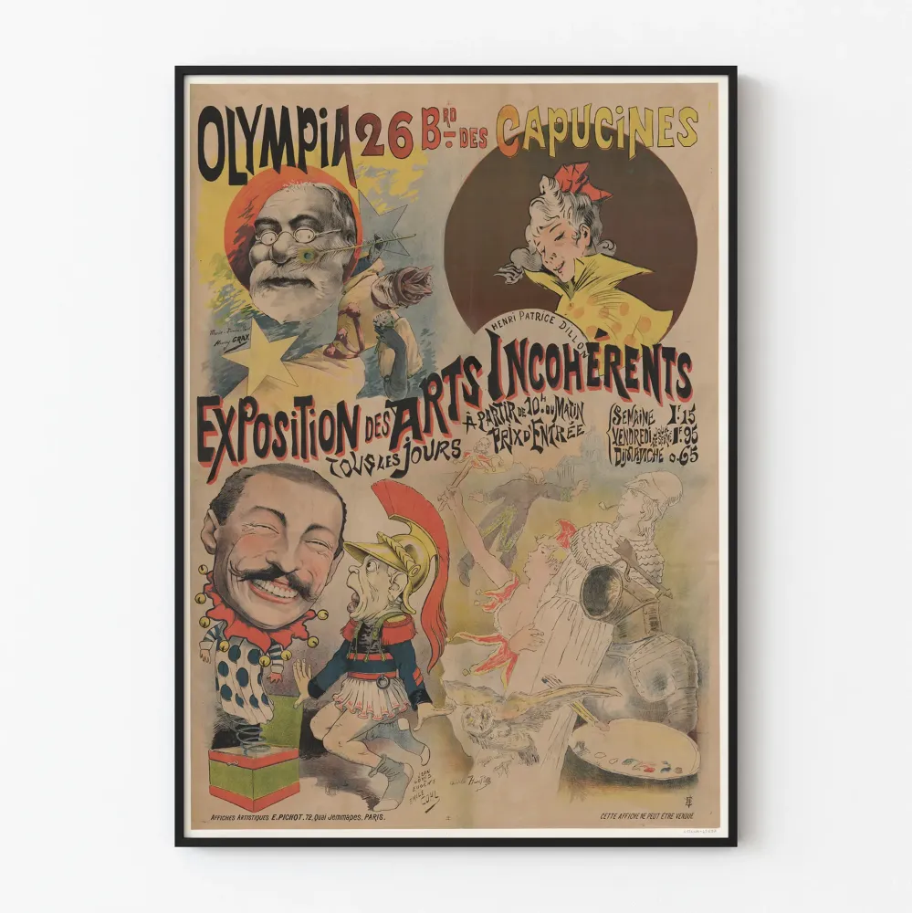 Plakat Wystawa Sztuk Niekonwencjonalnych - Retro Dekoracja Ścienna