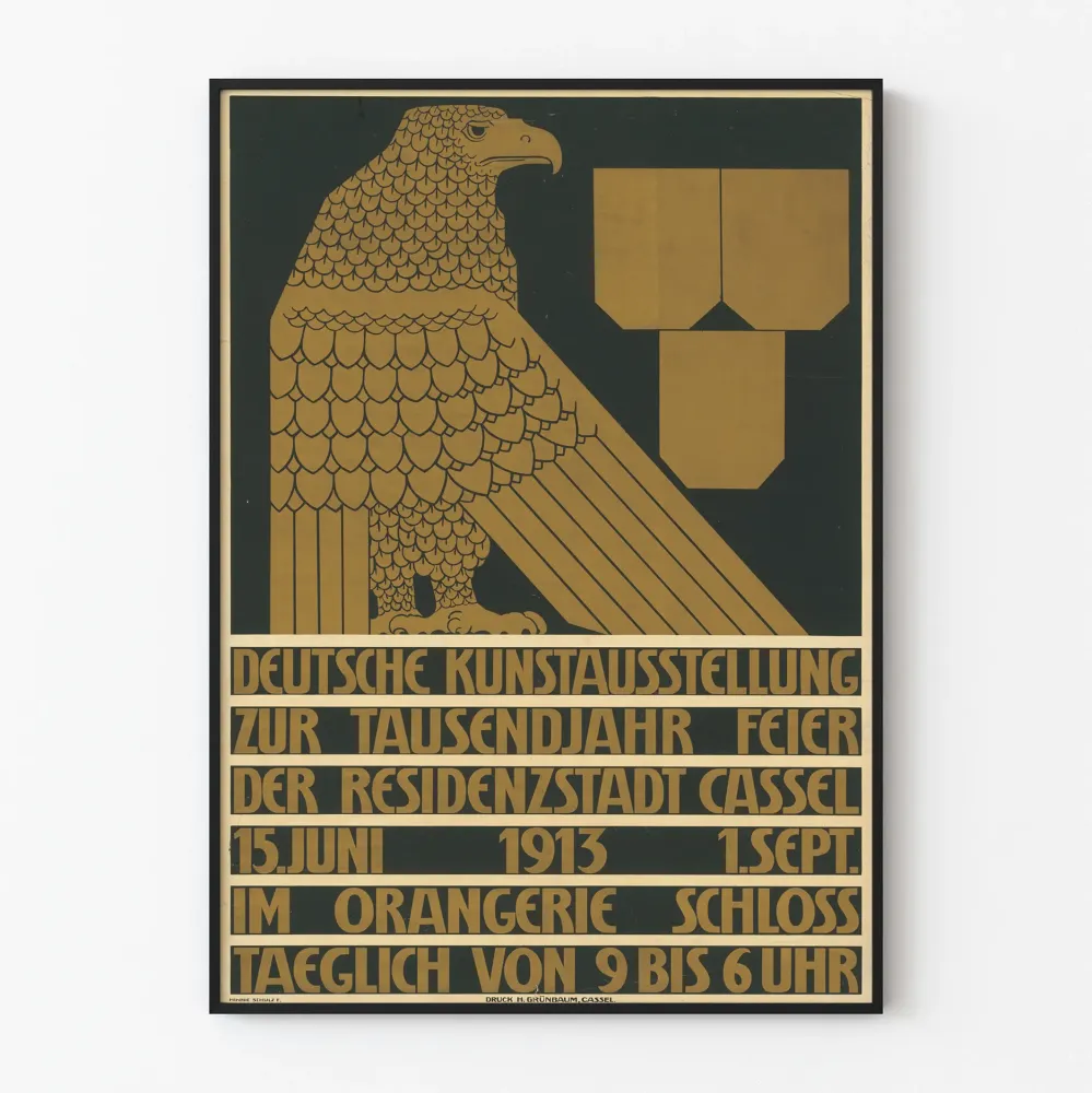 Plakat Wystawa Sztuki Niemieckiej w Kassel 1913
