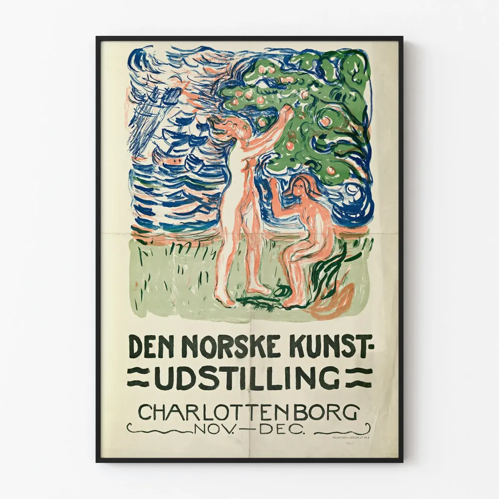 Plakat Wystawa Sztuki Norweskiej w Charlottenborg