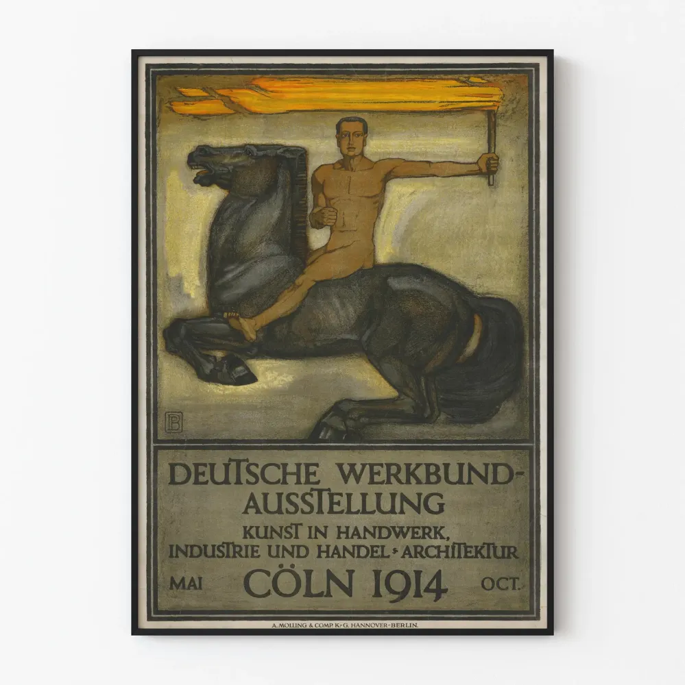Plakat Wystawa Vintage Deutsche Werkbund Kolonia 1914