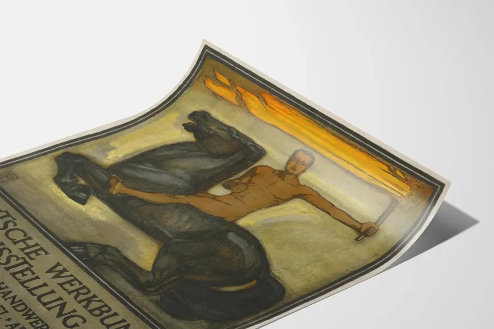 Plakat Wystawa Vintage Deutsche Werkbund Kolonia 1914