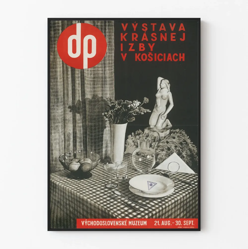 Plakat Wystawa Vintage Pięknego Pokoju w Koszycach