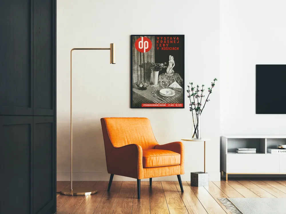 Plakat Wystawa Vintage Pięknego Pokoju w Koszycach