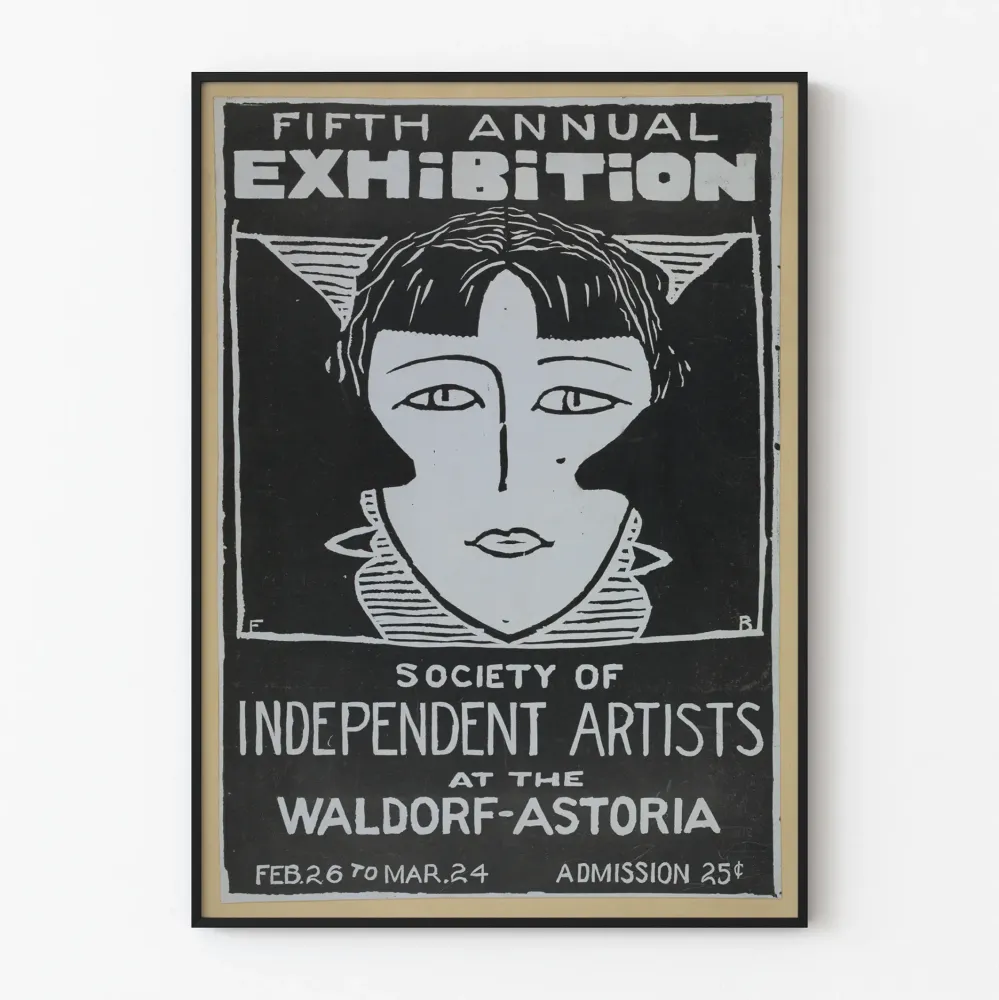Plakat Wystawa Vintage Towarzystwo Artystów Niezależnych