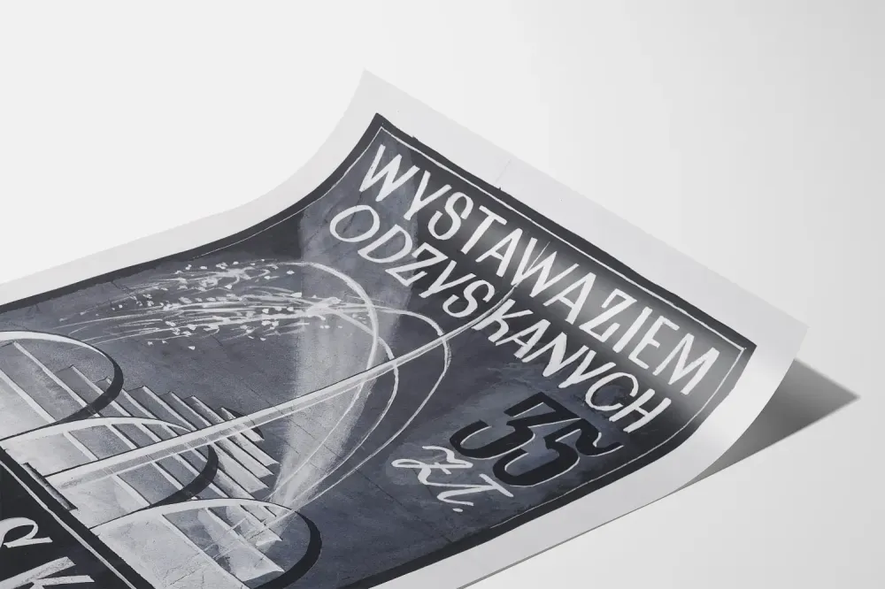Plakat Wystawa Zbiorów Odzyskanych Ziem w Polsce