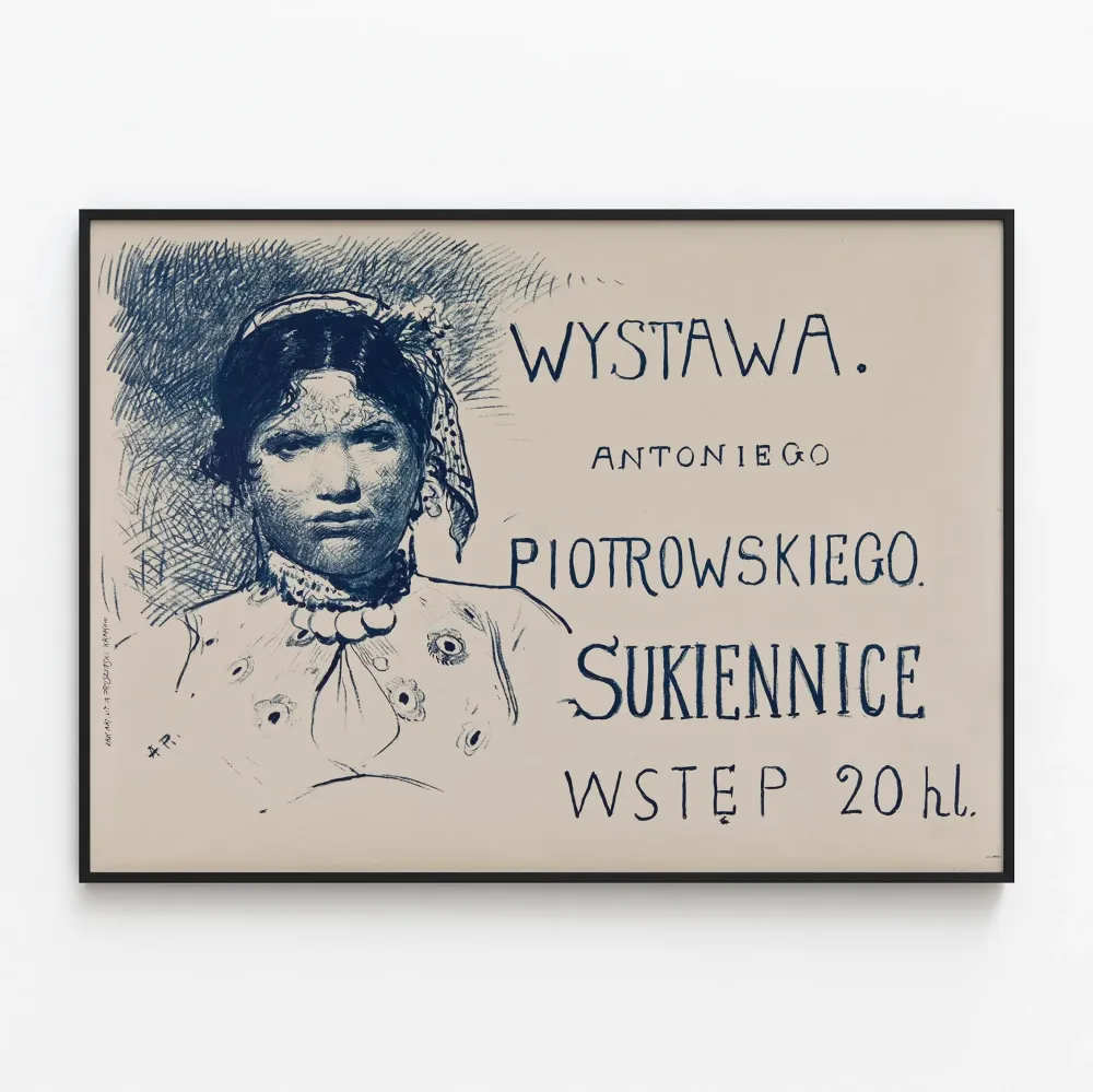 Plakat wystawy Antoniego Piotrowskiego - Art Graphique Vintage