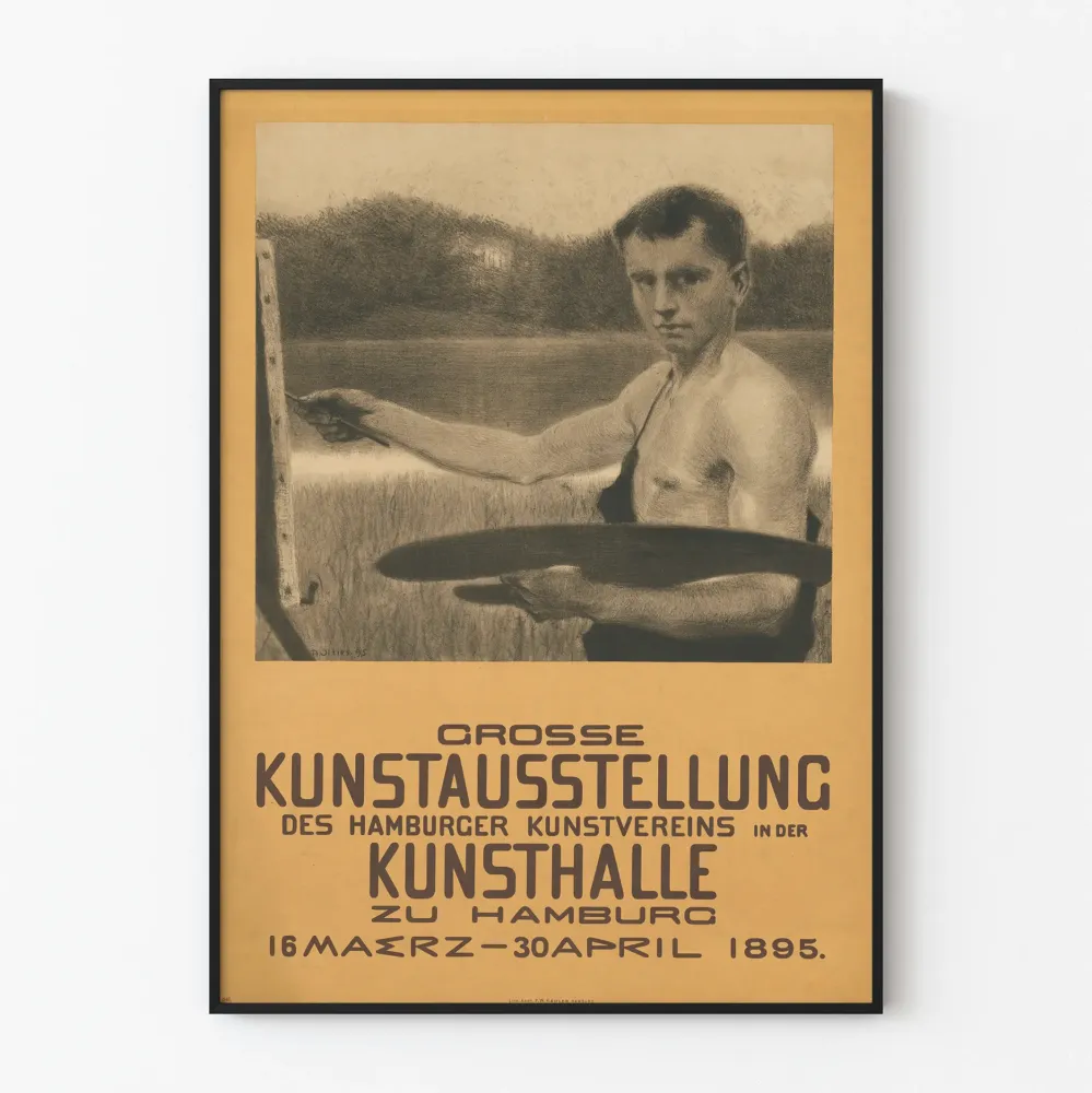 Plakat wystawy artystycznej Hamburg 1895