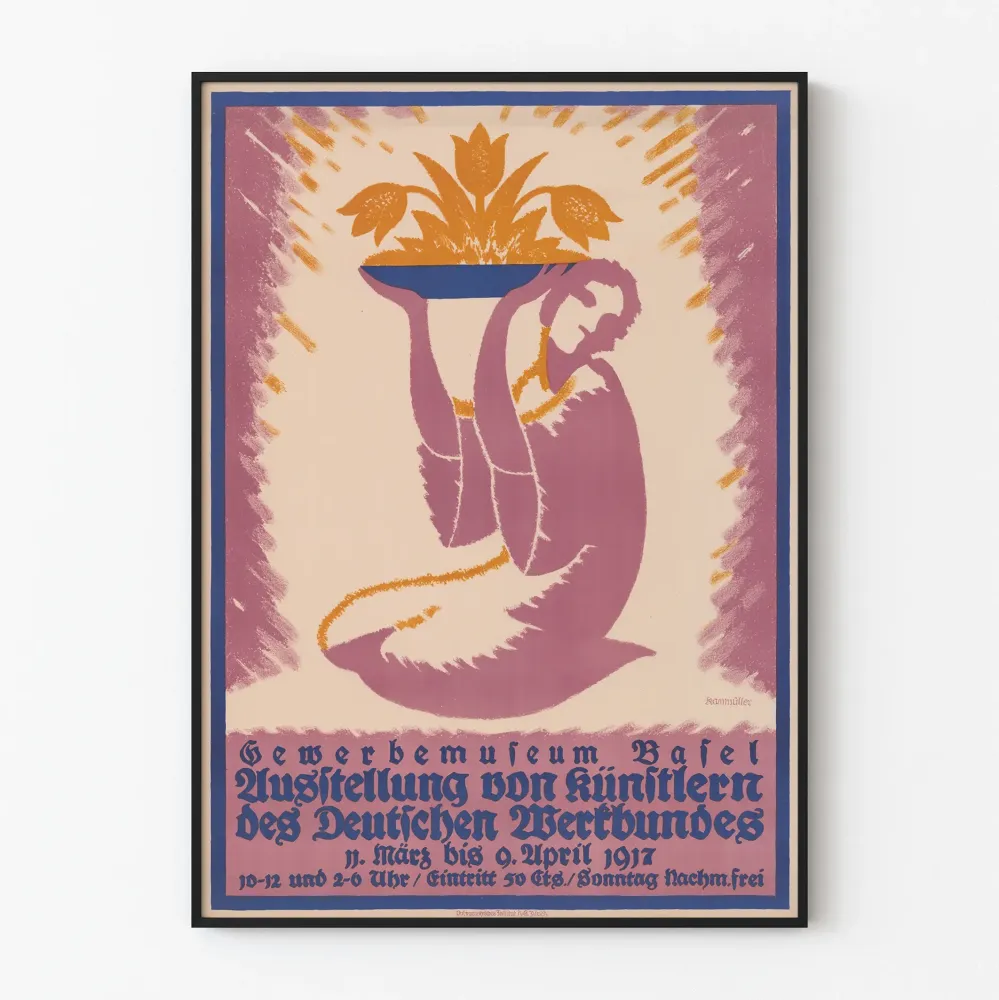 Plakat wystawy artystycznej niemieckiego Werkbund 1917