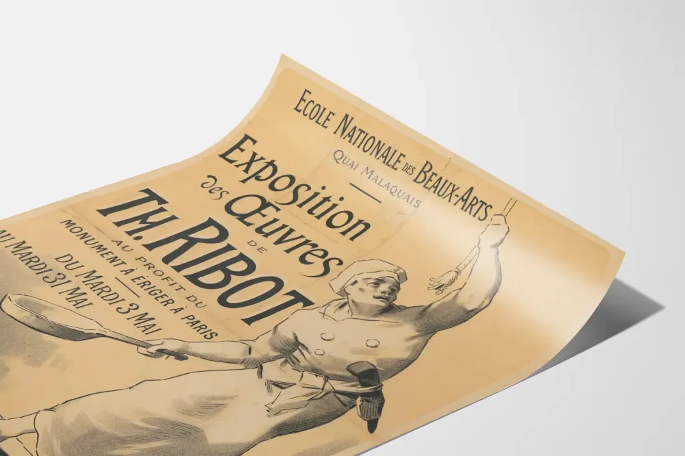 Plakat wystawy dzieł Th. Ribot - Narodowa Szkoł Sztuk Pięknych
