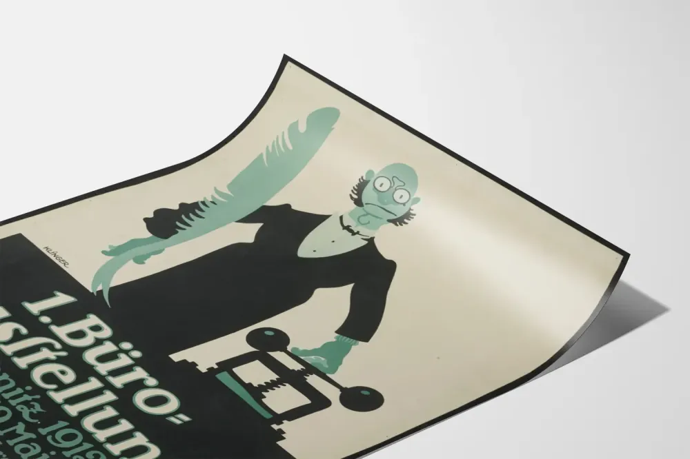 Plakat z wystawy pierwszej ekspozycji biura w Chemnitz 1912