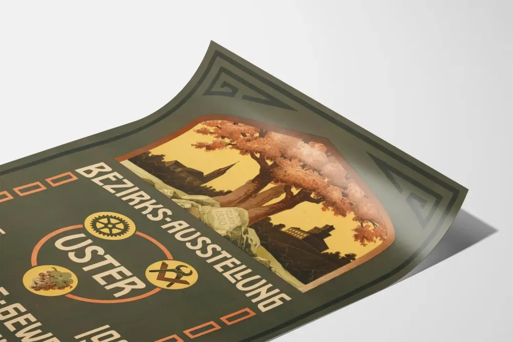 Plakat z wystawy przemysłowej i rolniczej Uster 1909