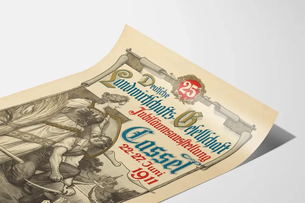 Plakat z wystawy rolniczej w Cassel 1911