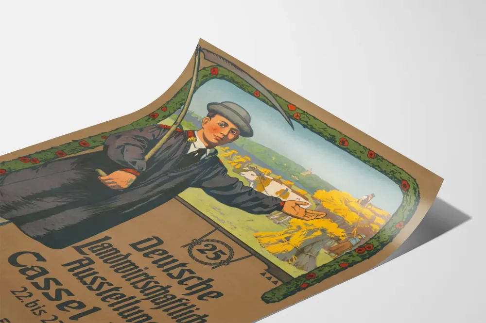 Plakat z wystawy rolniczej w Niemczech, Kassel 1911
