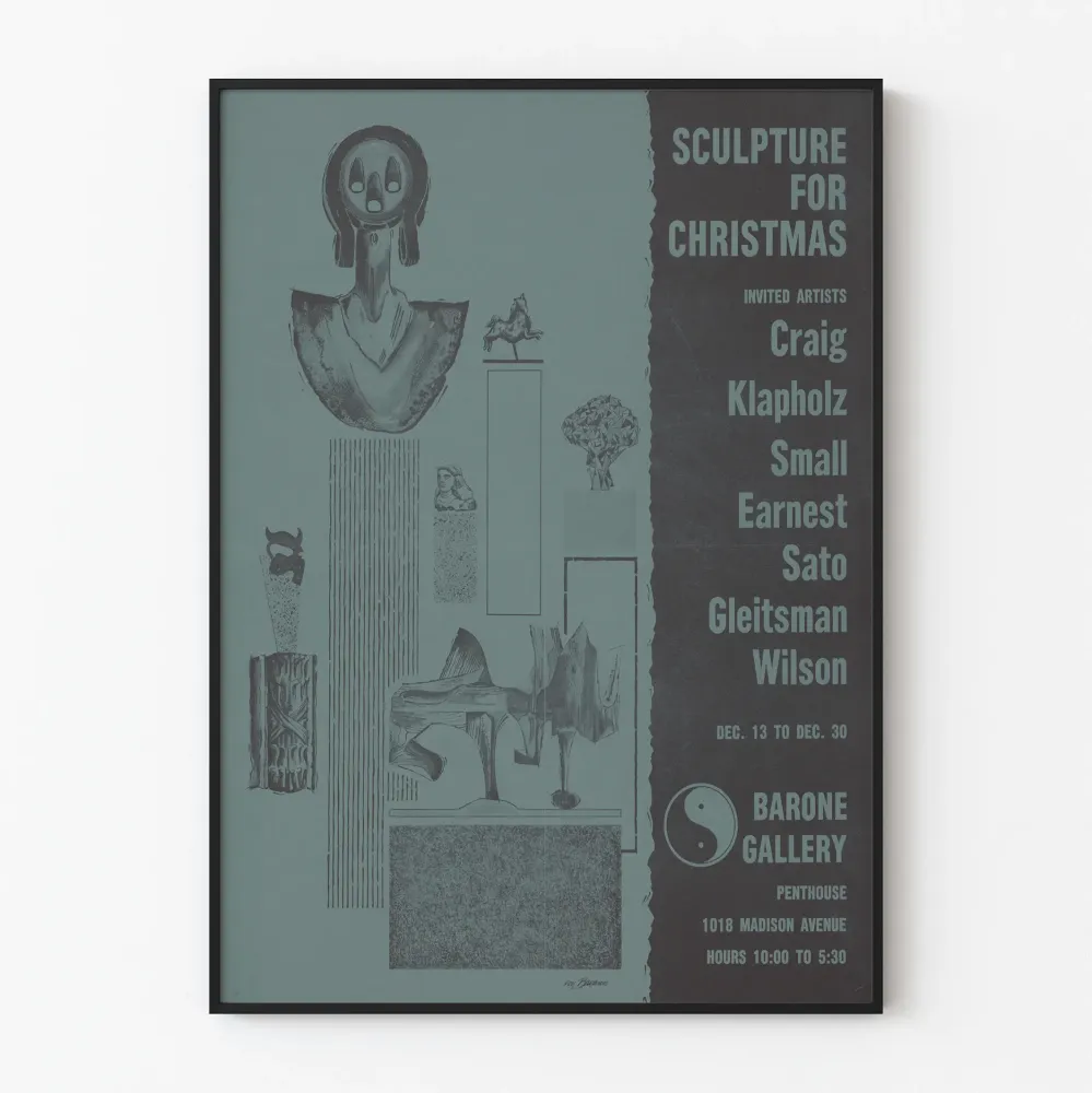 Plakat wystawy rzeź dla Galerii Noël Barone