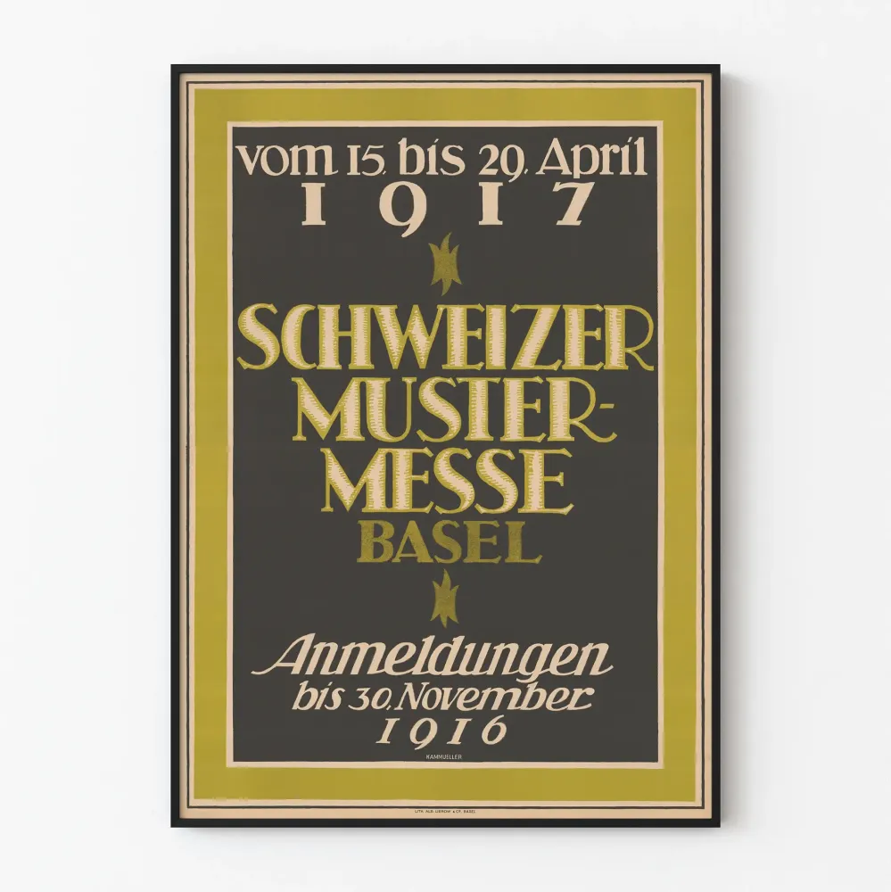 Plakat z wystawy Schweizer Mustermesse w Bazylei 1917