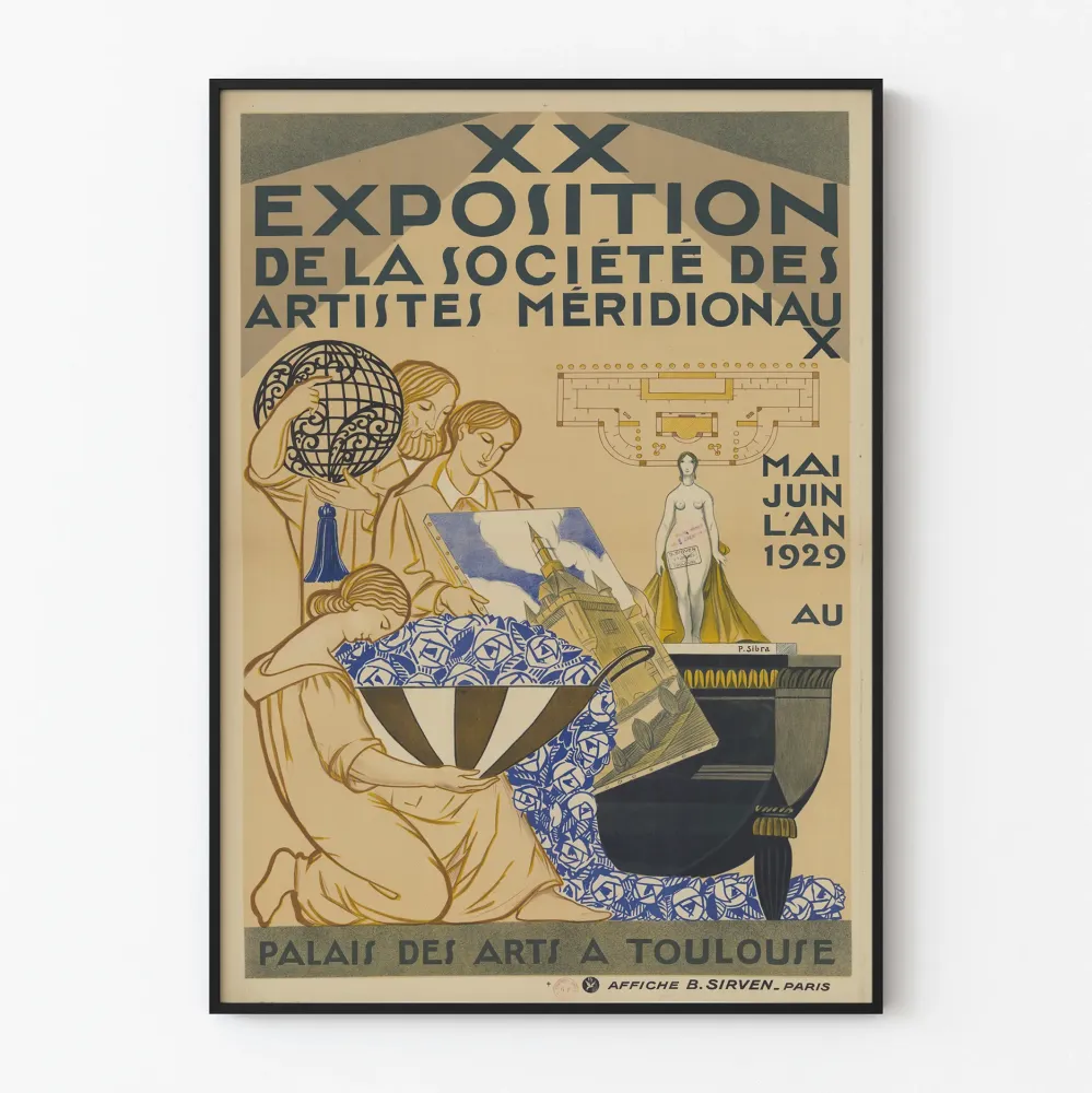 Plakat wystawy Société des Artistes Méridionaux 1929