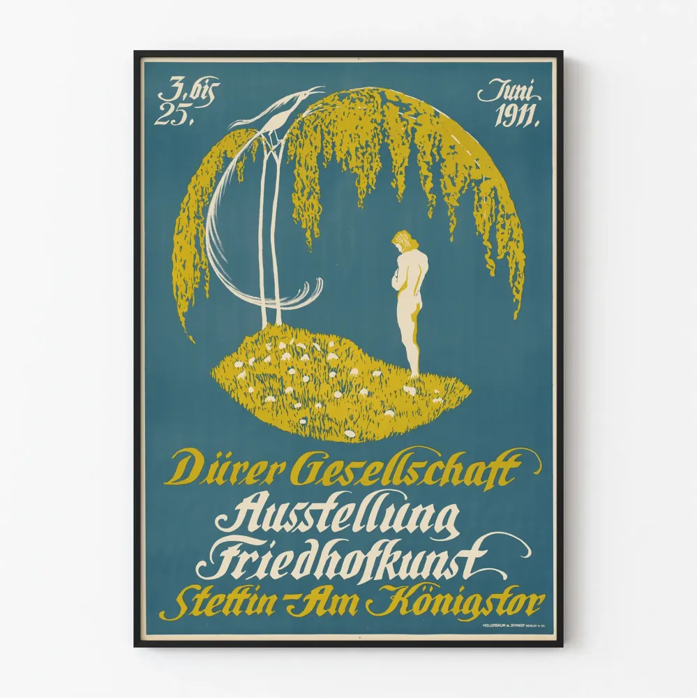 Plakat wystawy sztuki funeralnej Dürer Gesellschaft 1911