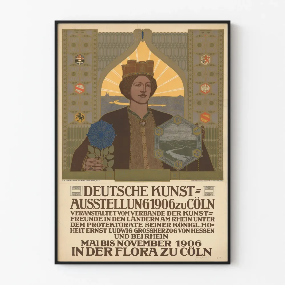 Plakat z wystawy sztuki niemieckiej z 1906 roku w Kolonii