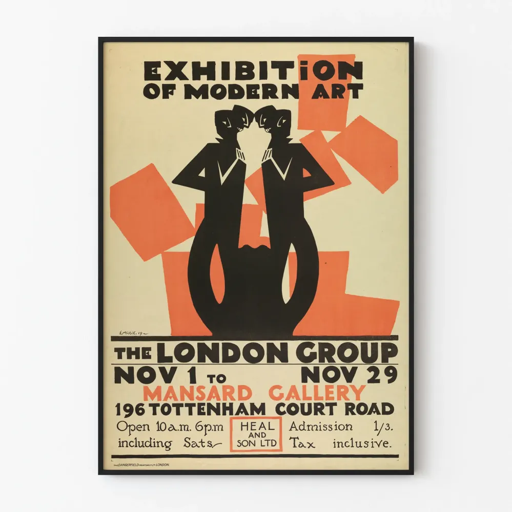 Plakat wystawy sztuki nowoczesnej London Group