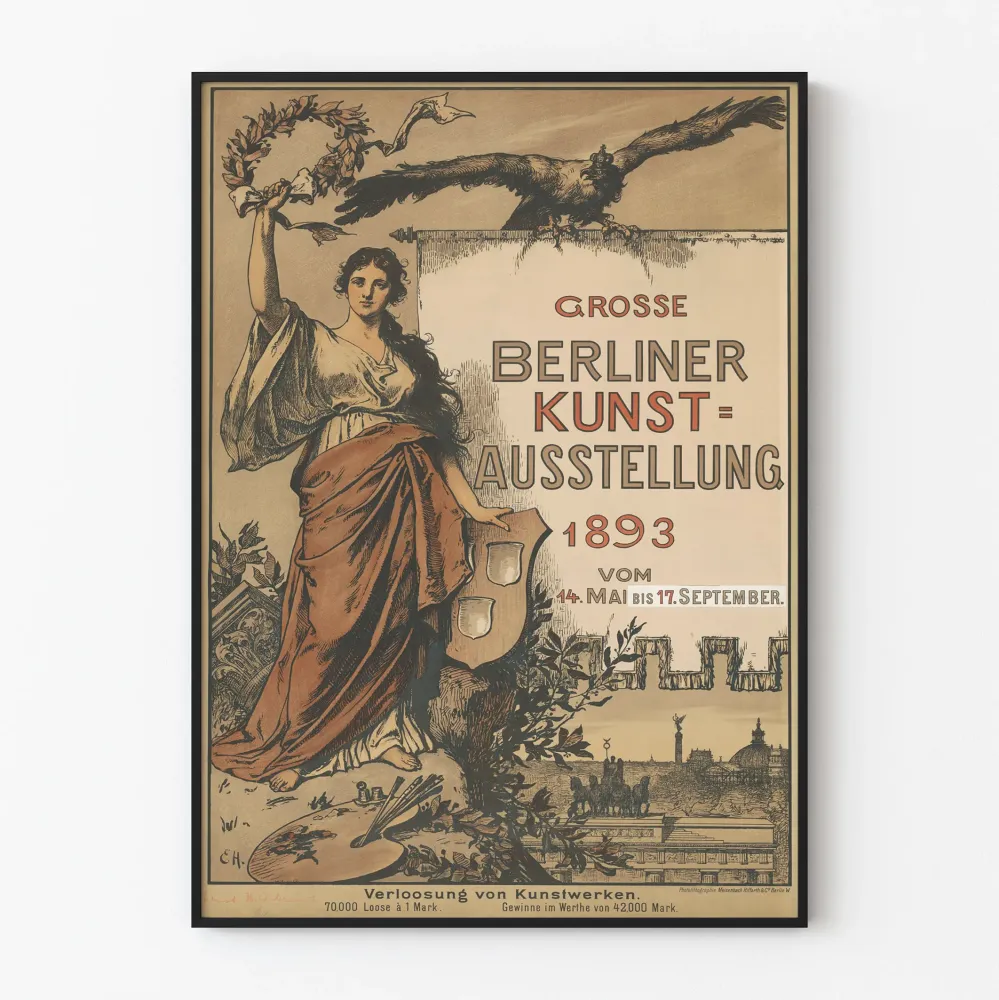 Plakat z wystawy sztuki vintage Berlin 1893
