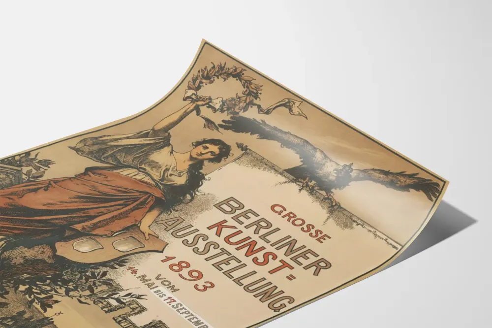 Plakat z wystawy sztuki vintage Berlin 1893