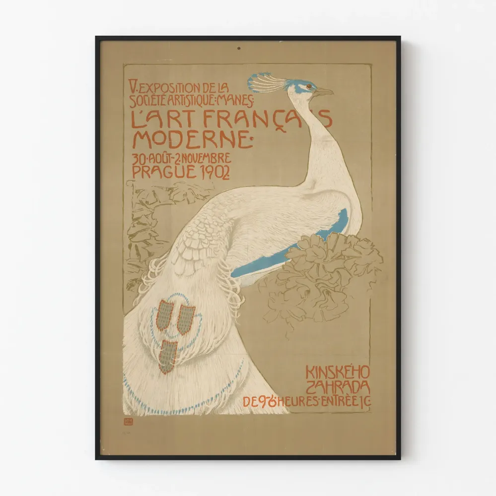 Plakat wystawy vintage L'Art Français Moderne 1902