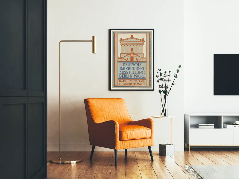 Plakat wystawy vintage Niemiecka wystawa w Berlinie 1906
