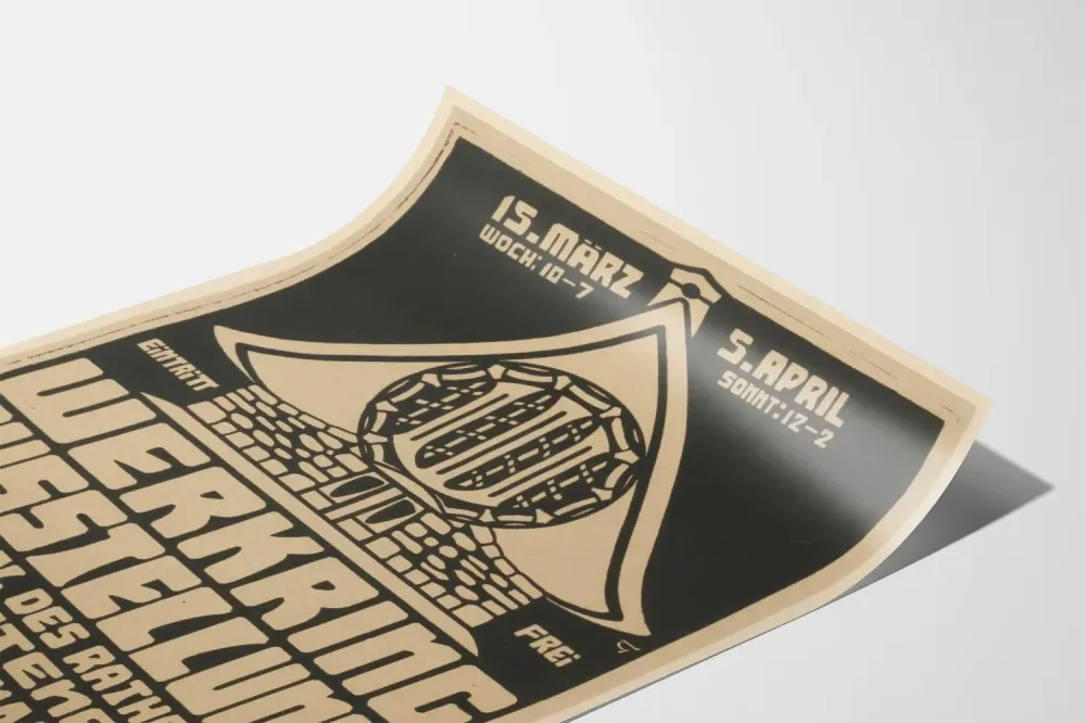 Plakat z wystawy vintage WerkRing w Charlottenburgu