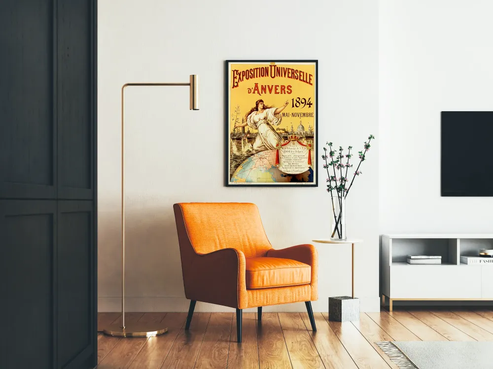 Plakat z wystawy światowej w Antwerpii 1894