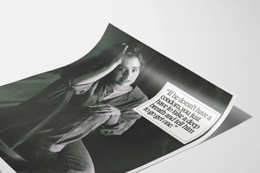 Plakat Zapobieganie AIDS: Znaczenie prezerwatywy i komunikacji