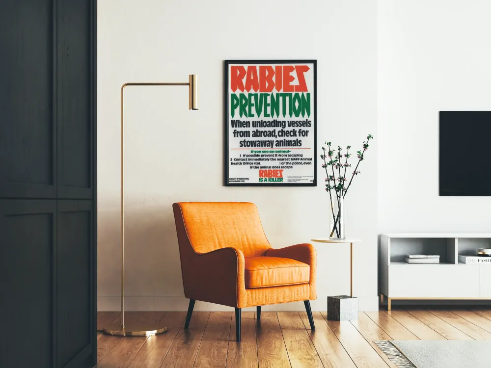 Plakat Zapobieganie wściekliźnie – Znaki zwierzęce